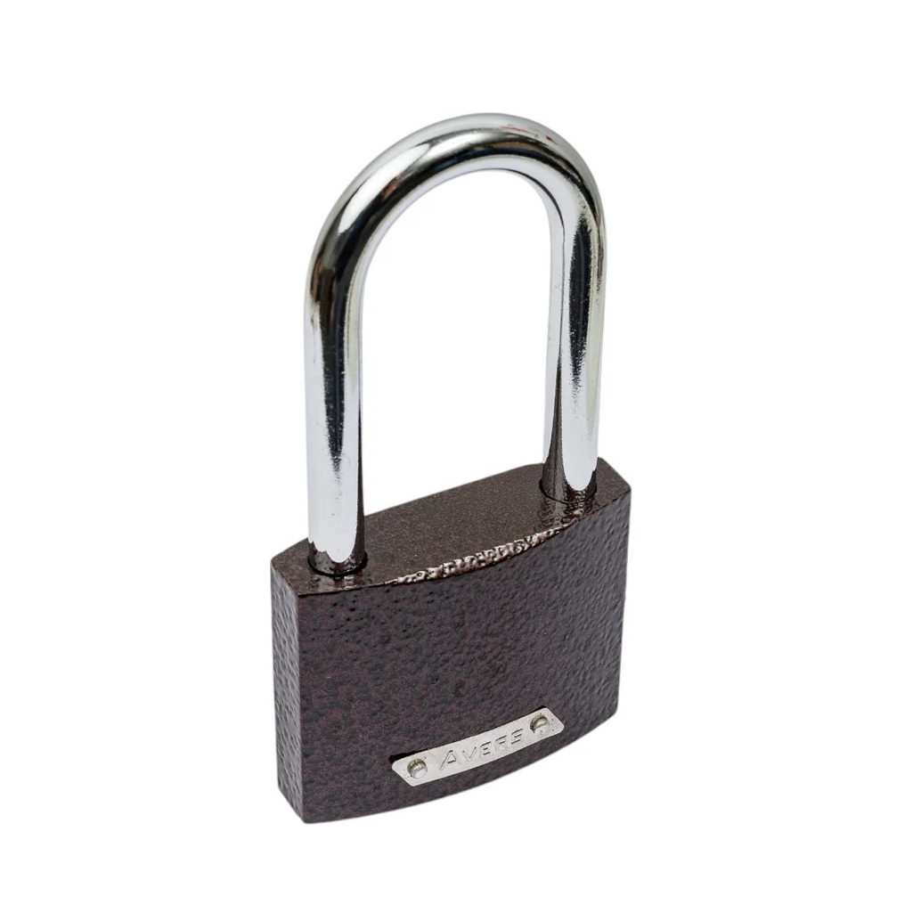 Замок навесной Avers PD-01-63-L, d 9 мм, 3 ключа, чугун, коричневый