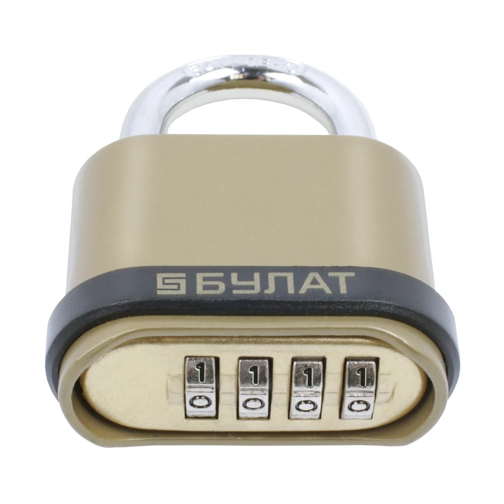 Замок навесной Булат ВС 564, Премиум, кодовый, d 7.5 мм, закаленная стальная дужка
