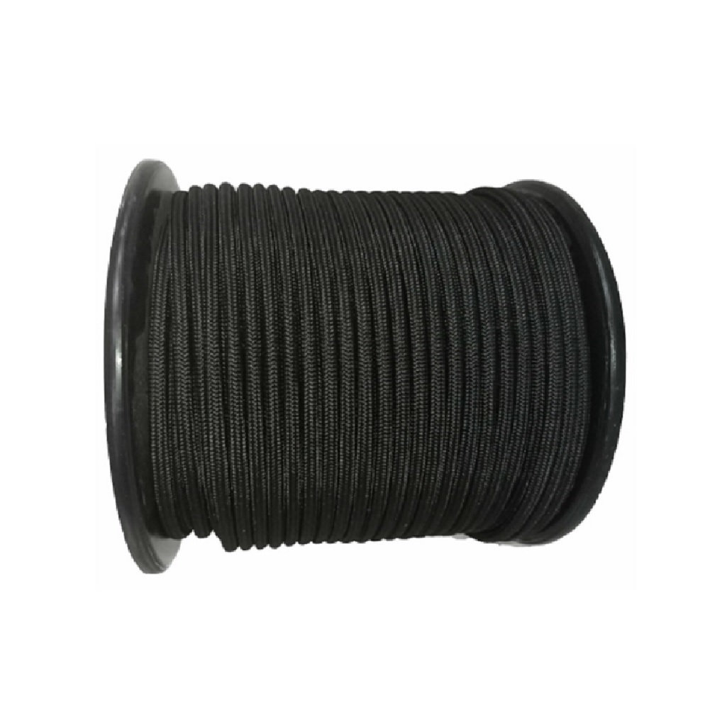 Шнур прорезиненный, черный, для подъема грузов, 1 м, Диаметр 6 мм