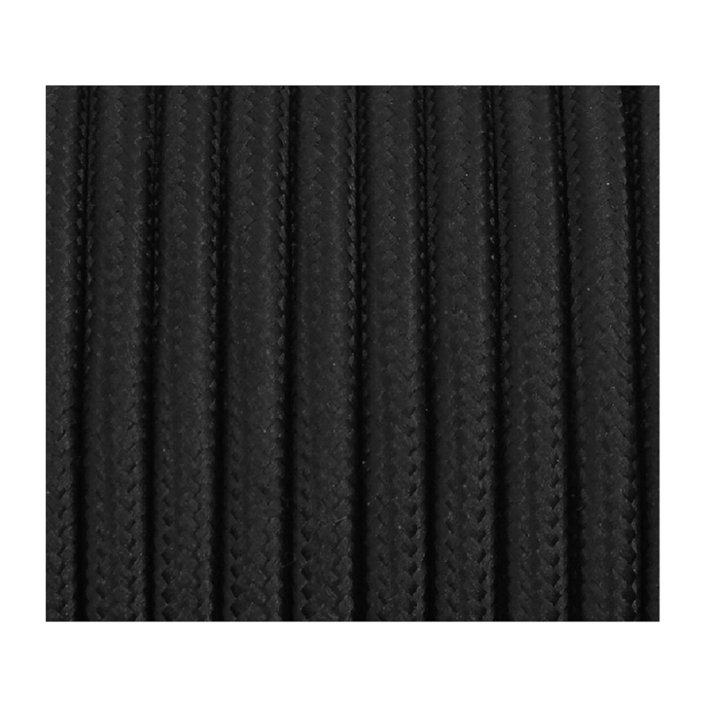 Шнур прорезиненный, черный, для подъема грузов, 1 м, Диаметр 6 мм
