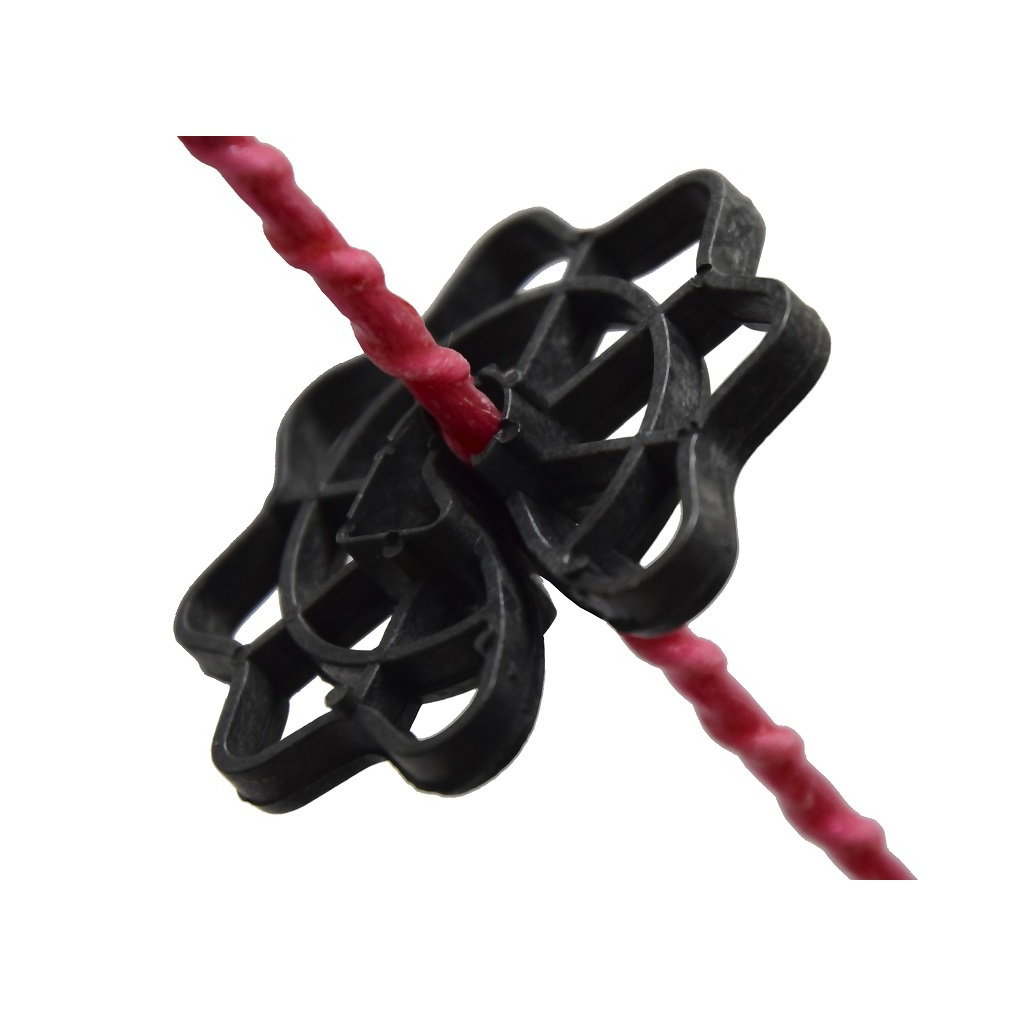 Фиксатор арматуры Звездочка, 40 мм, от 6 до 25 мм,  полипропилен, черный