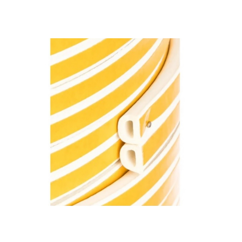 Уплотнитель TECH-TOP промышленный, самоклеящийся, D-профиль, 10х12 мм, белый, на отрез от 1 м