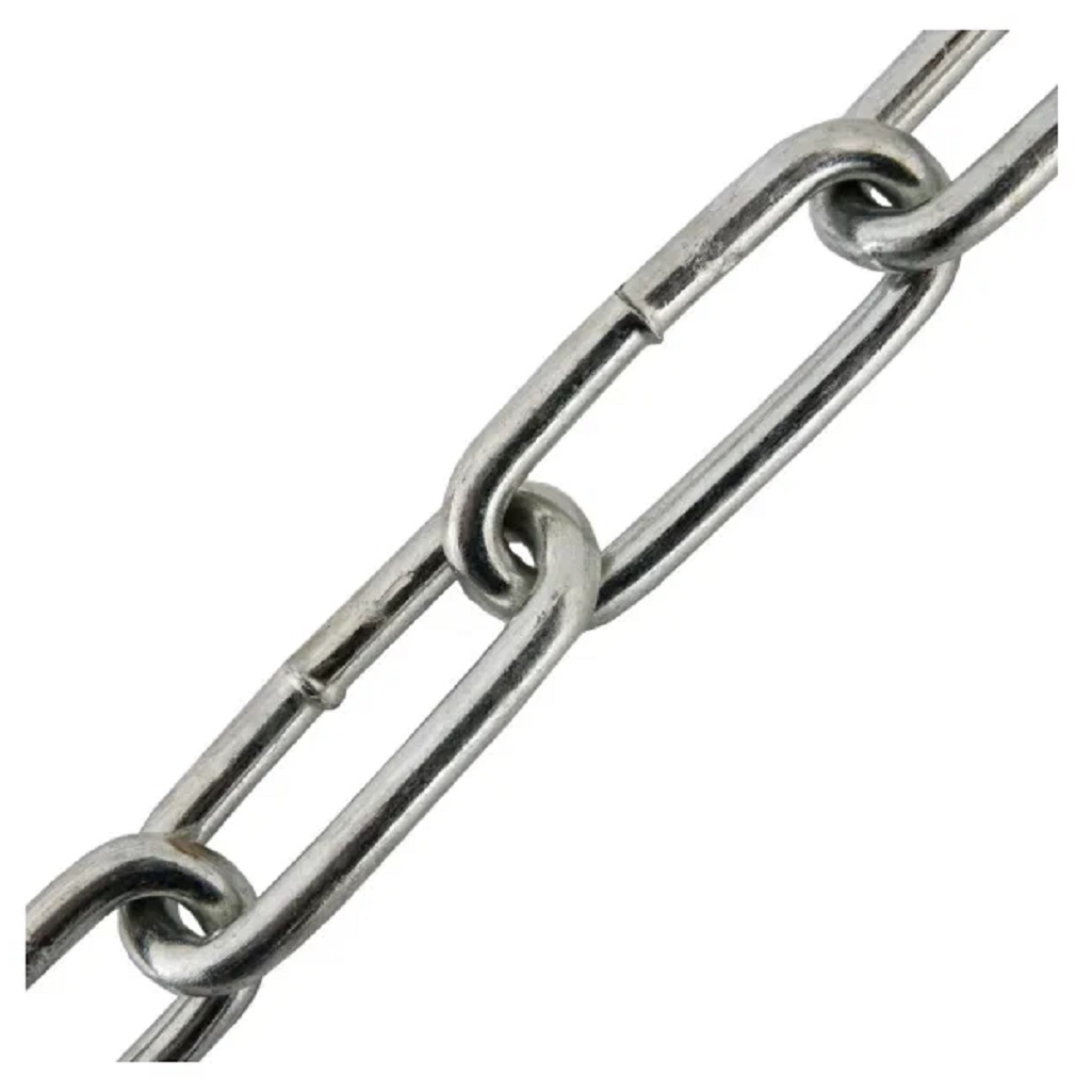 Цепь 2 мм DIN 763, УТ-00000996, длинное звено, разрывная нагрузка 125 кгс