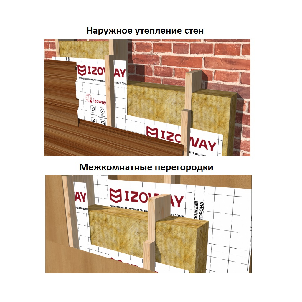 Мембрана Изовей AM Proff, гидро-ветрозащита, диффузионная, многослойная, 70 кв.м.