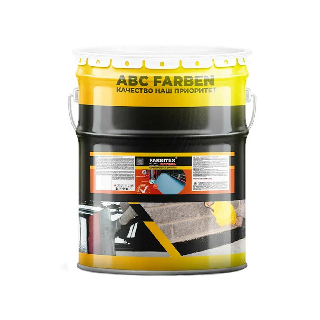Мастика битумно-резиновая Fabritex, гидроизоляционная, для кровли, 17 кг 