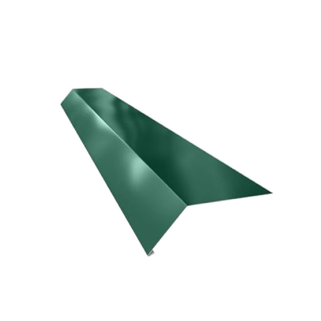 Капельник карнизный, оцинкованный, тёмно-зелёный, 7х10х200 см