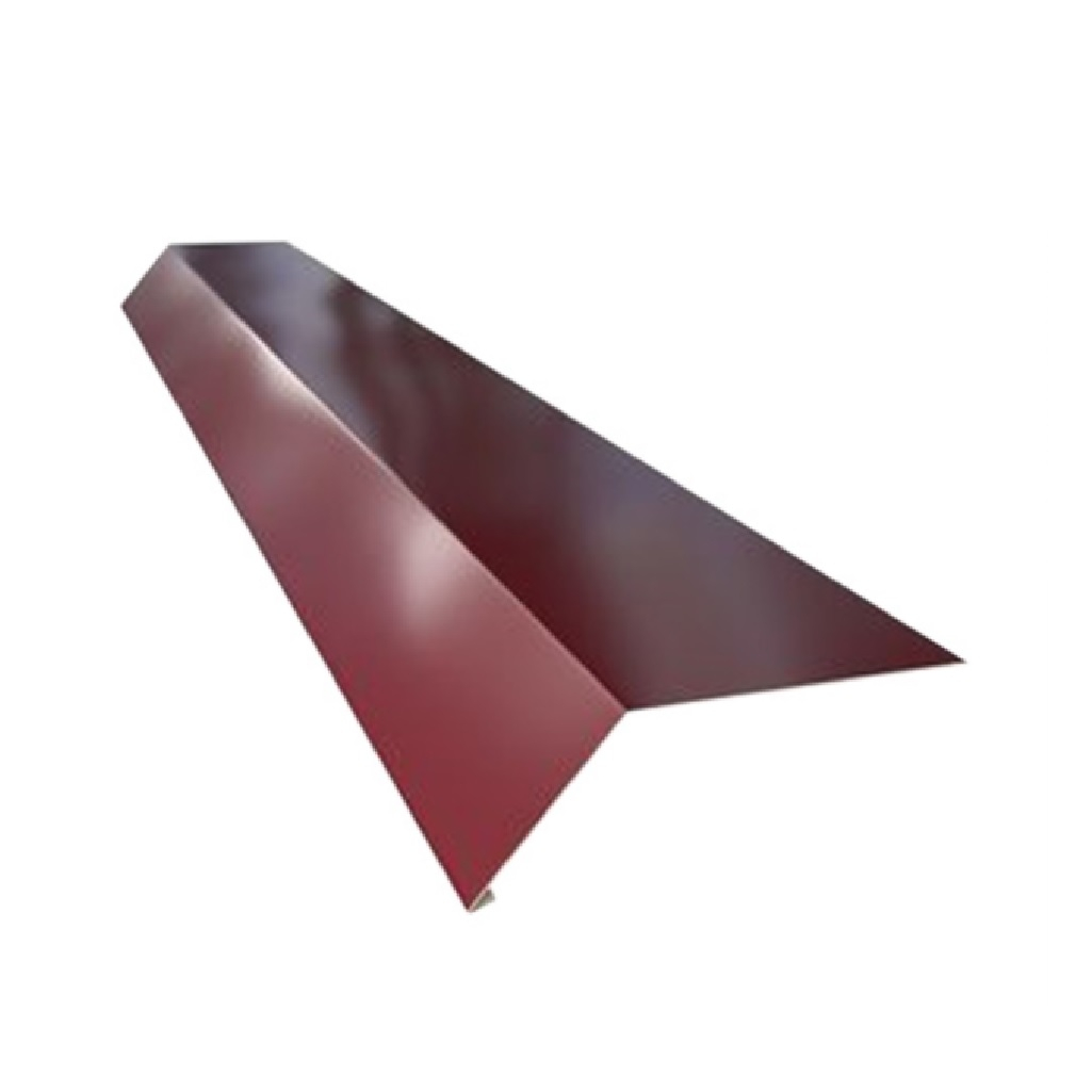 Капельник карнизный, оцинкованная сталь, вишневый, 7х10х200 см