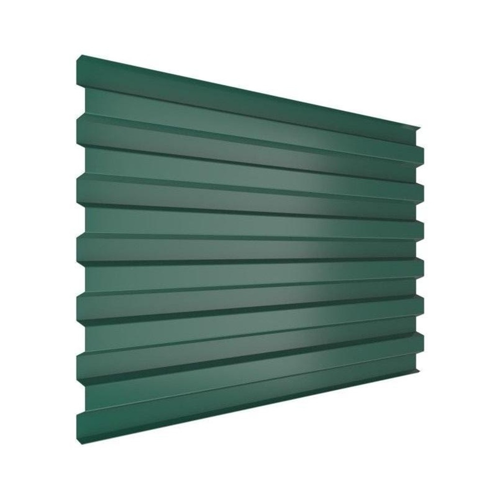Профнастил Металл Профиль С-21 зеленый, 0.4х1050х2000 мм для кровли, фасада, забора
