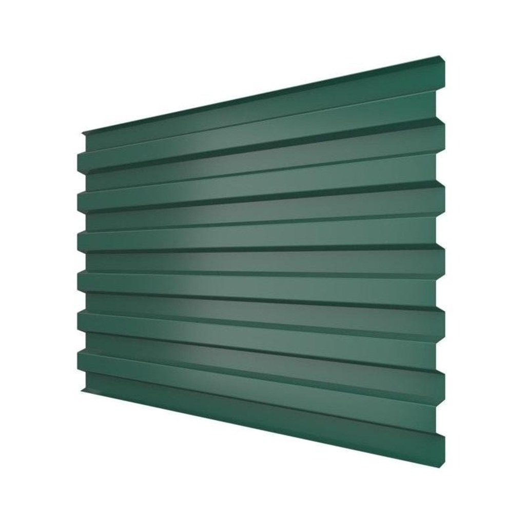 Профнастил Металл Профиль С-21 зеленый, 0.4х1050х2000 мм для кровли, фасада, забора