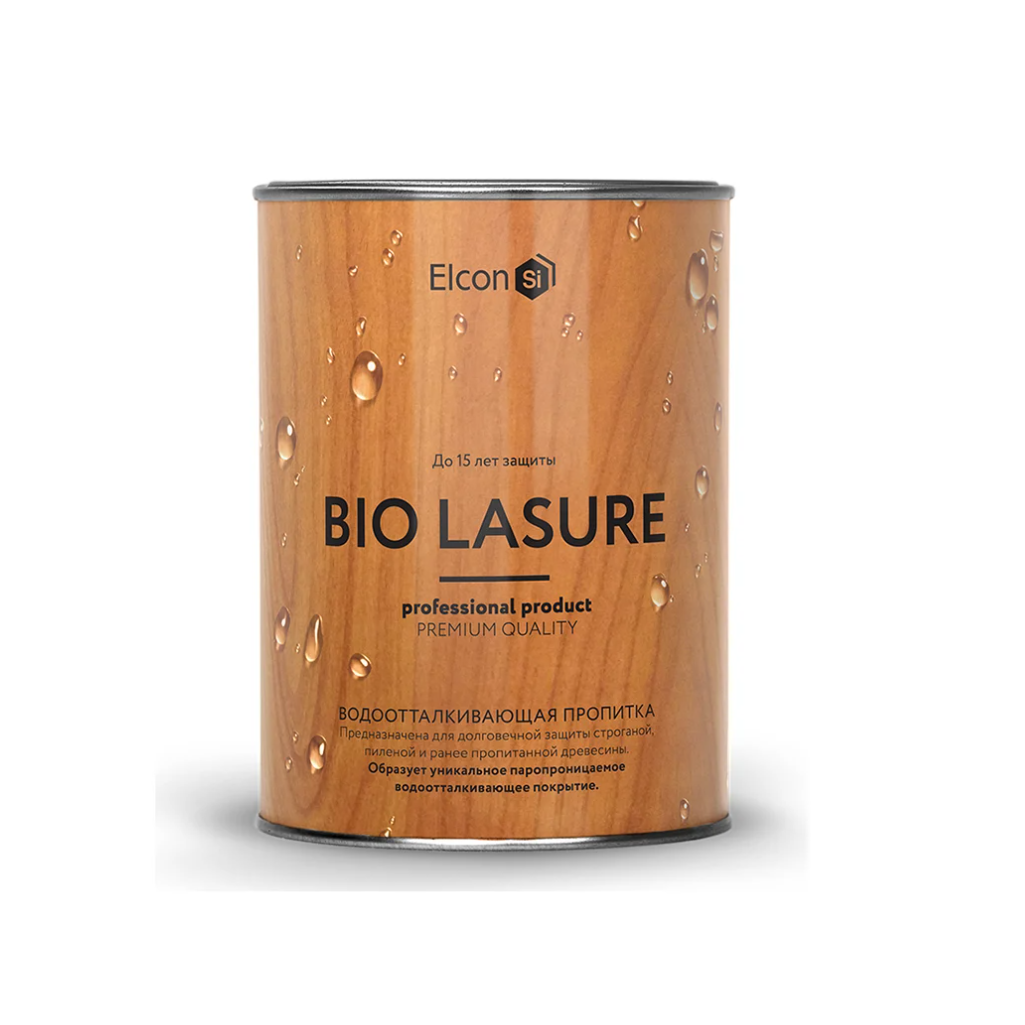 Пропитка Elcon Bio Lasure для дерева, водоотталкивающая, тик, 2 л
