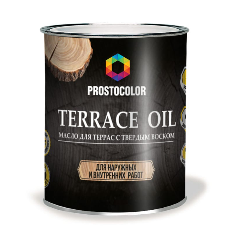 Масло Prostocolor Terrace Oil для террас с твердым воском, Кантри, 0.75 л