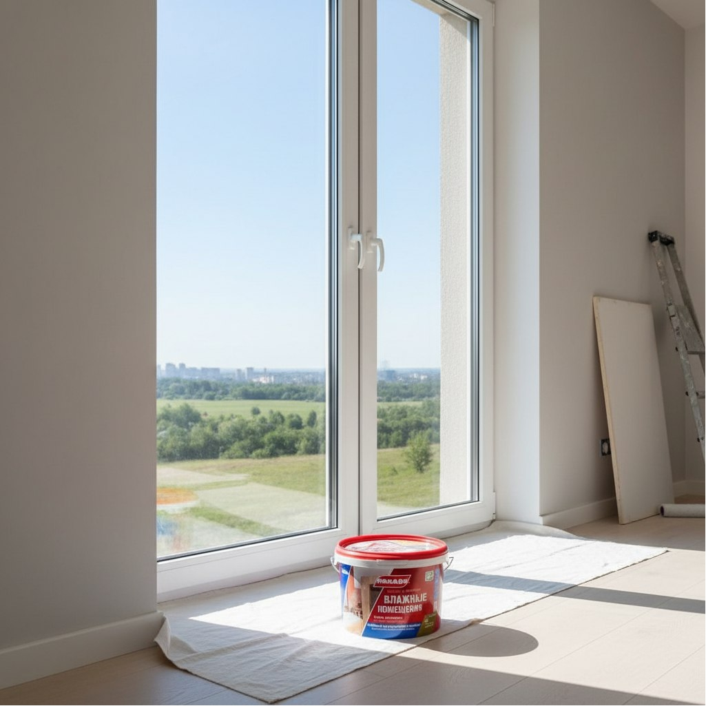 Краска латексная Parade Влажные помещения W100, для внутренних работ, База А, белая, 2.5 л