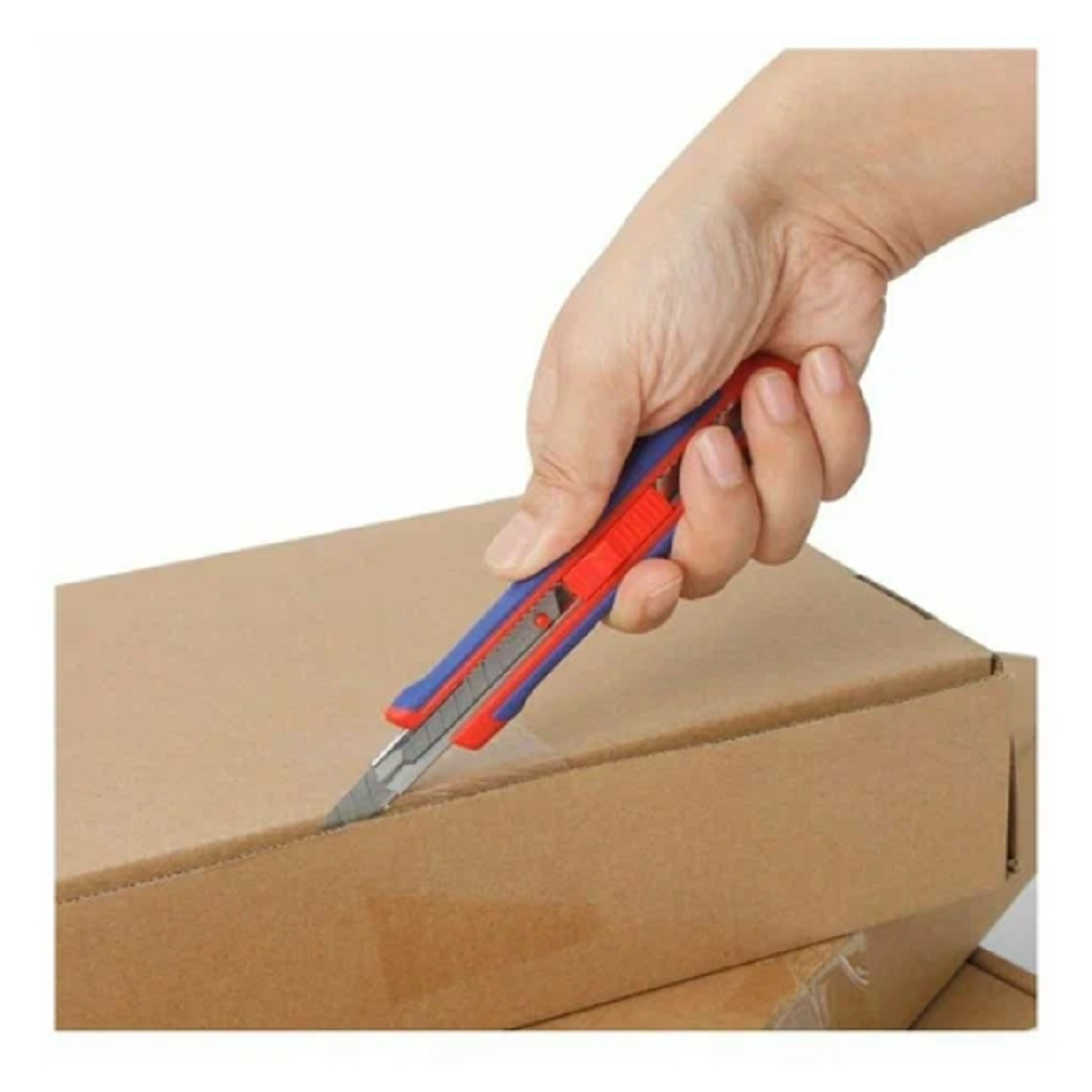 Нож универсальный Workpro WP212008, автоматический механизм, 9 мм