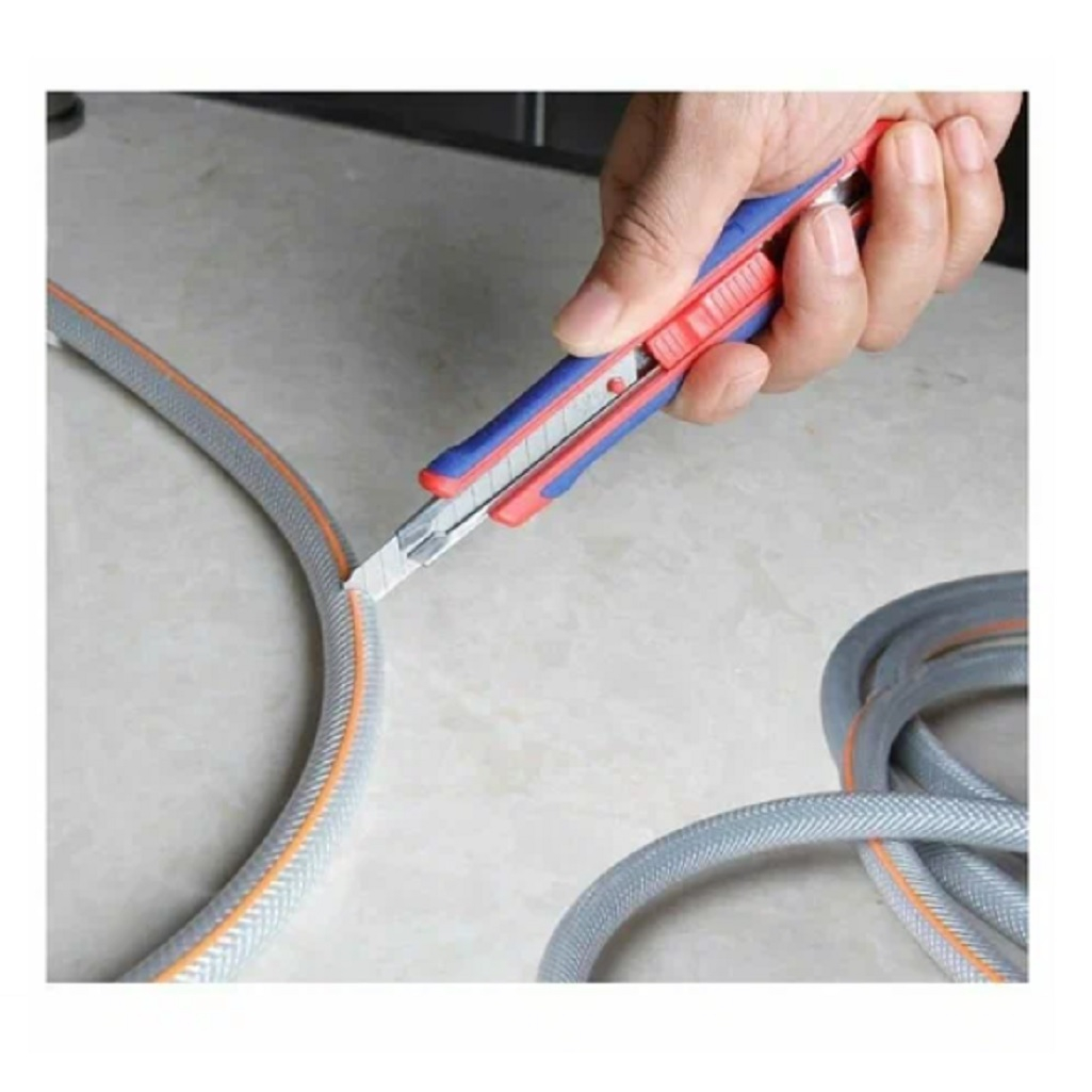 Нож универсальный Workpro WP212008, автоматический механизм, 9 мм