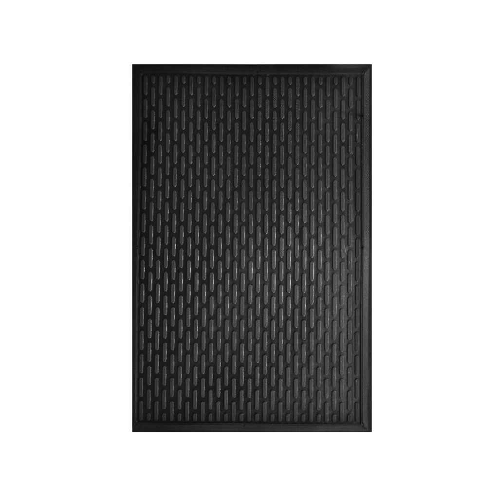 Коврик придверный ComeForte Игольчатый резиновый, черный 90х150 см