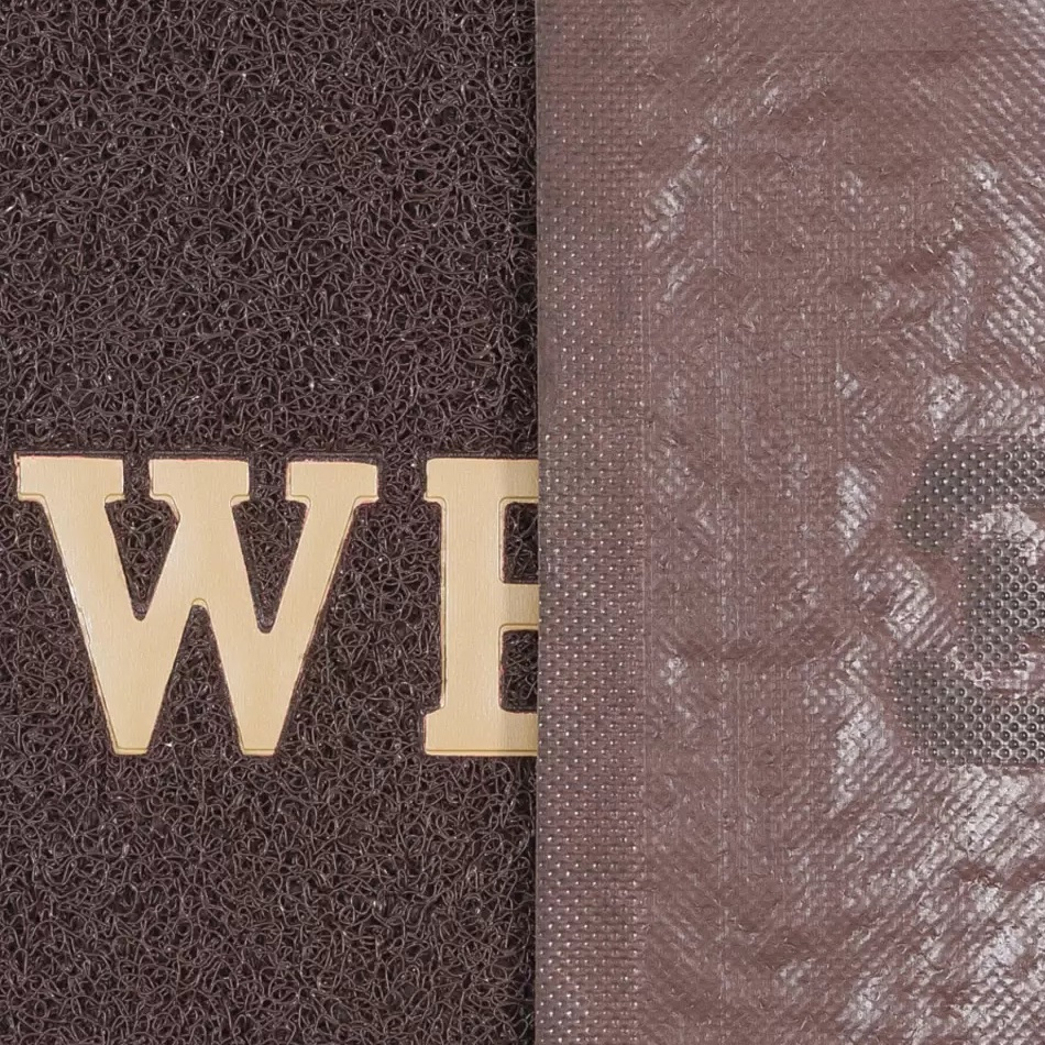 Коврик Sunstep Spongy  Welcome 38-442, коричневый, прямоугольный, резина, 500х800 мм