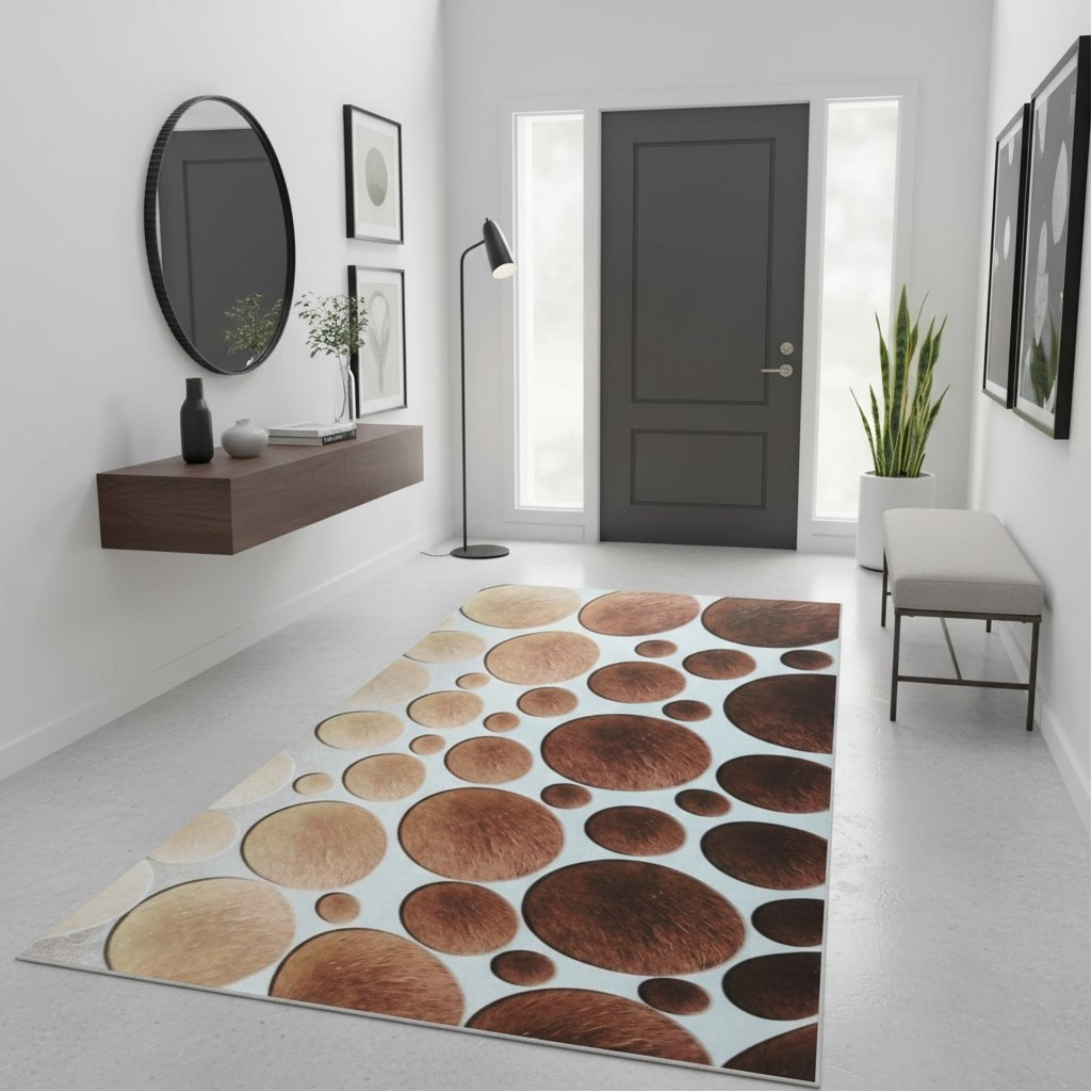 Ковровая дорожка 3D матовая 4х1000х1200 мм, Арт-108, белый