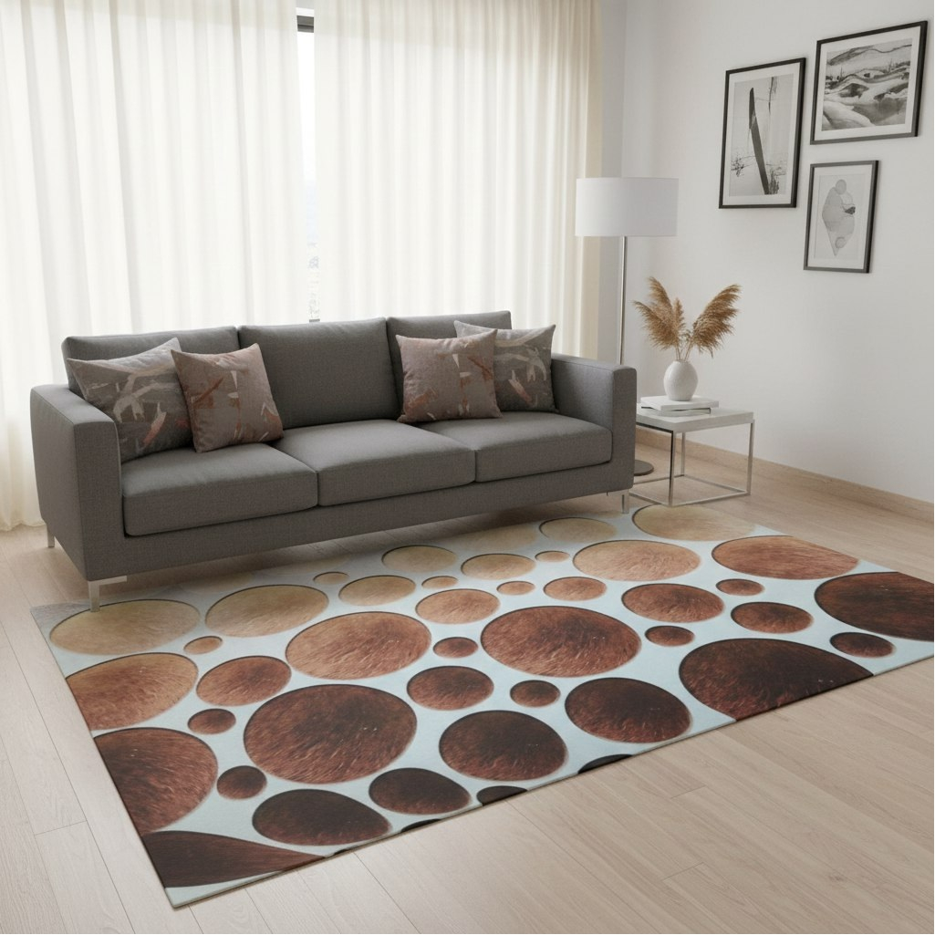 Ковровая дорожка 3D матовая 4х1000х1200 мм, Арт-108, белый