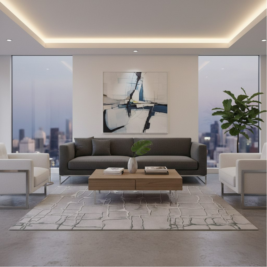 Ковровая дорожка 3D матовая 4х1000х1200 мм, Арт-109, серый