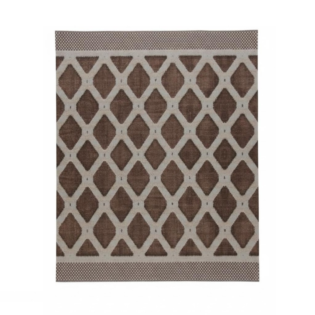 Ковровая дорожка 3D матовая 4х1000х1200 мм, Арт-129, коричневый