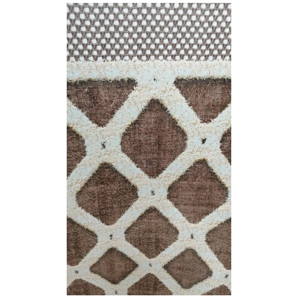 Ковровая дорожка 3D матовая 4х1000х1200 мм, Арт-129, коричневый