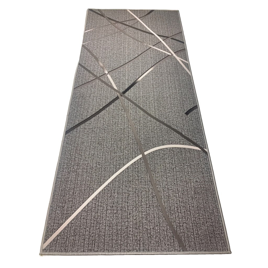 Ковровая дорожка 3D матовая 4х1000х1400 мм, Арт-1,4-113, серебристый