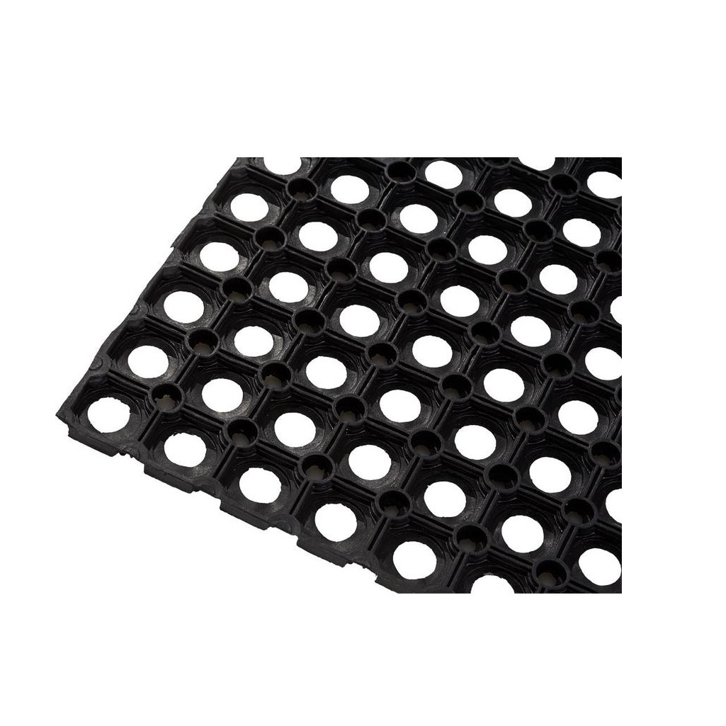 Коврик придверный ComeForte RH, ячеистый, черный, толщина 16 мм, 45х75 см