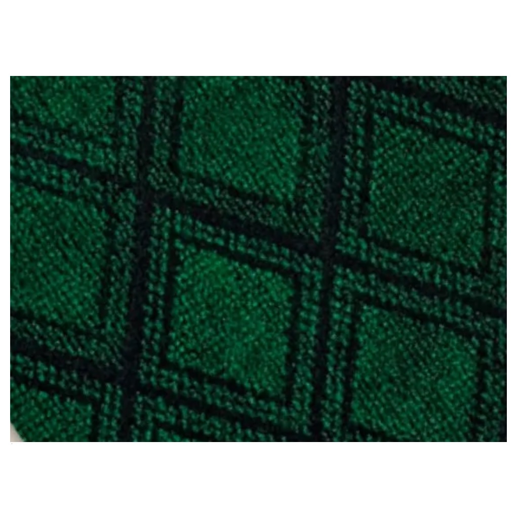 Коврик придверный ComeForte Жаккард, Ромб зеленый, 400х600 мм, противоскользящий