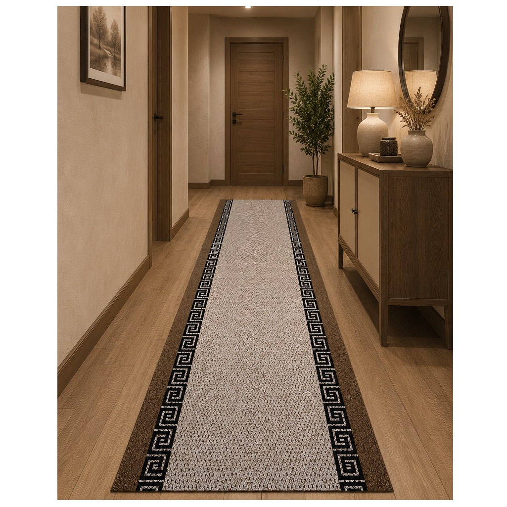Ковровая дорожка 3D матовая, полиэстер, 0.4х120х1500 см, FM 1,2-134, бежевый