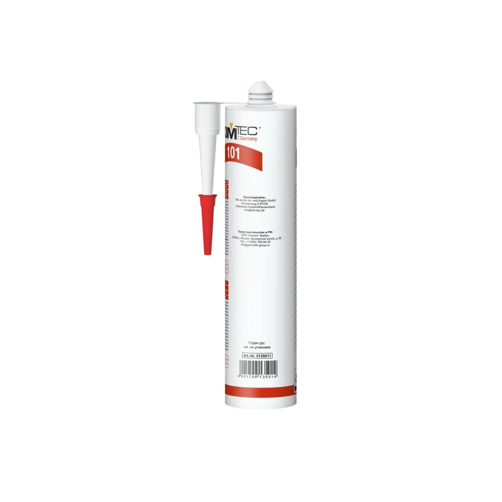 Герметик Kim Tec Silicon 101Е, Универсальный, силиконовый, антрацит, 280 мл