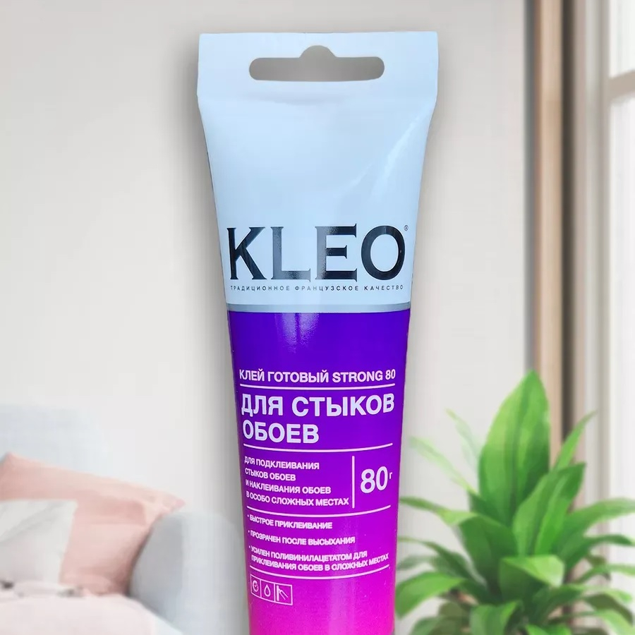 Клей готовый Kleo Strong 080, для стыков обоев, морозостойкий, 80 г