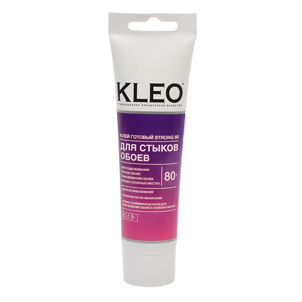 Клей готовый Kleo Strong 080, для стыков обоев, морозостойкий, 80 г