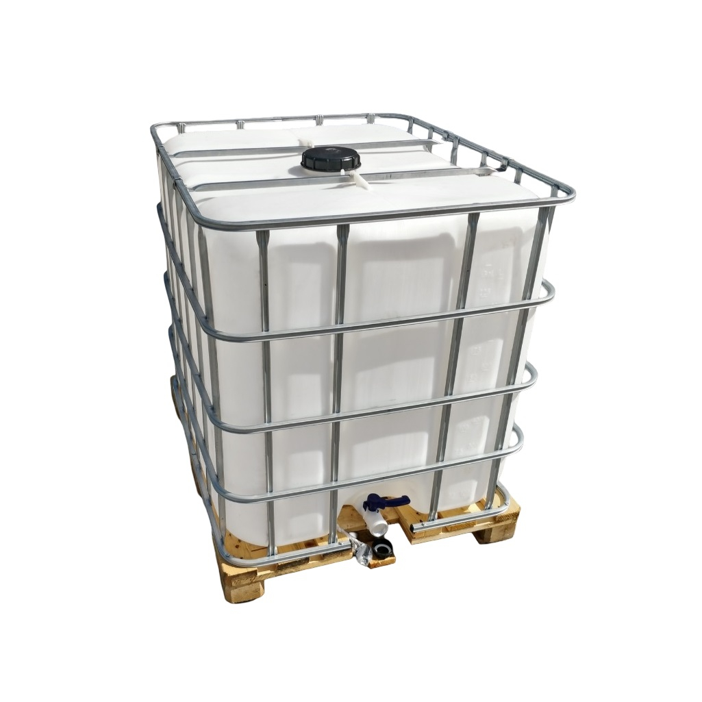 Еврокуб 1000 литров для технической воды, пластик, в металлической обрешетке, на поддоне