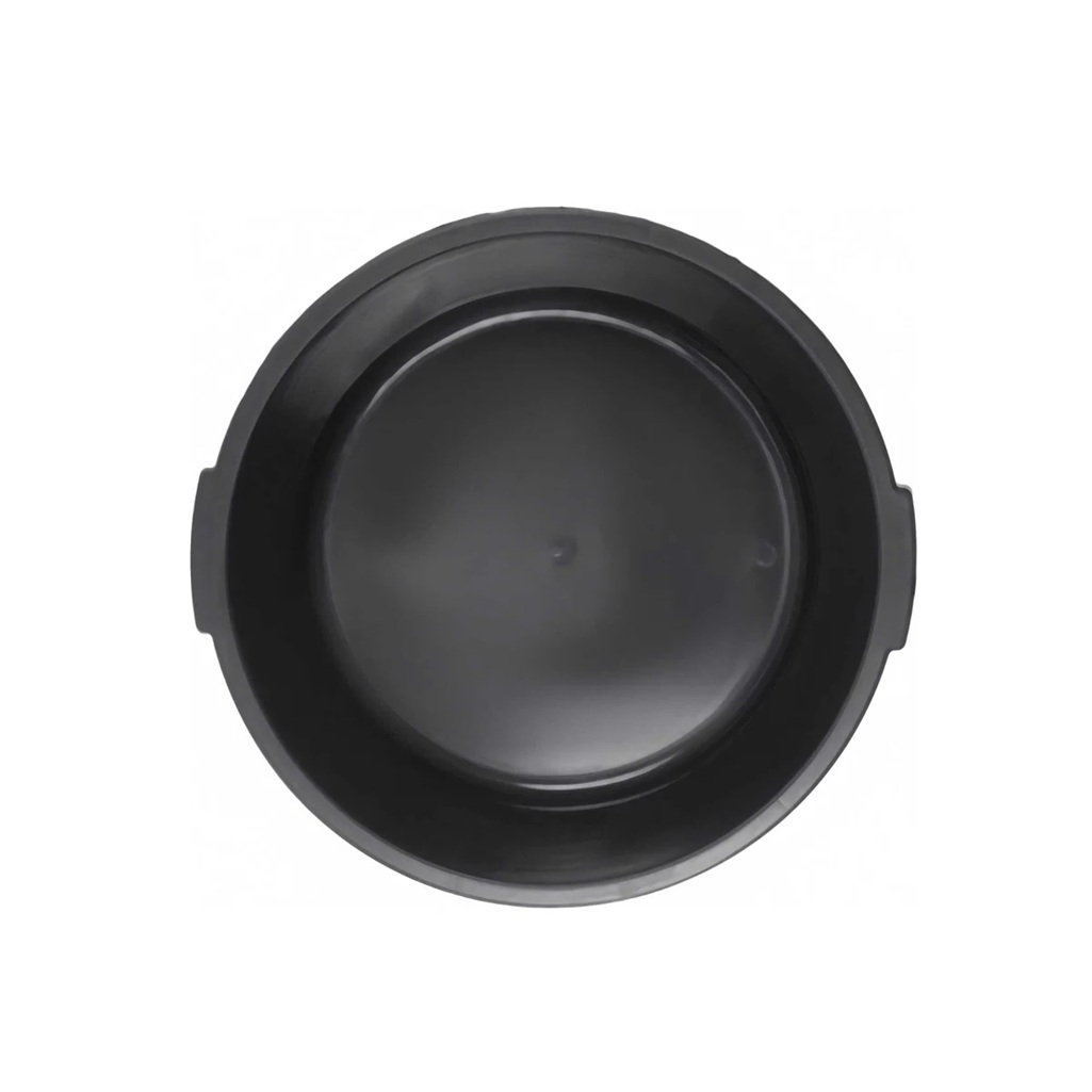 Таз строительный круглый, пластик, черный, 180х490х490 мм, 20 л