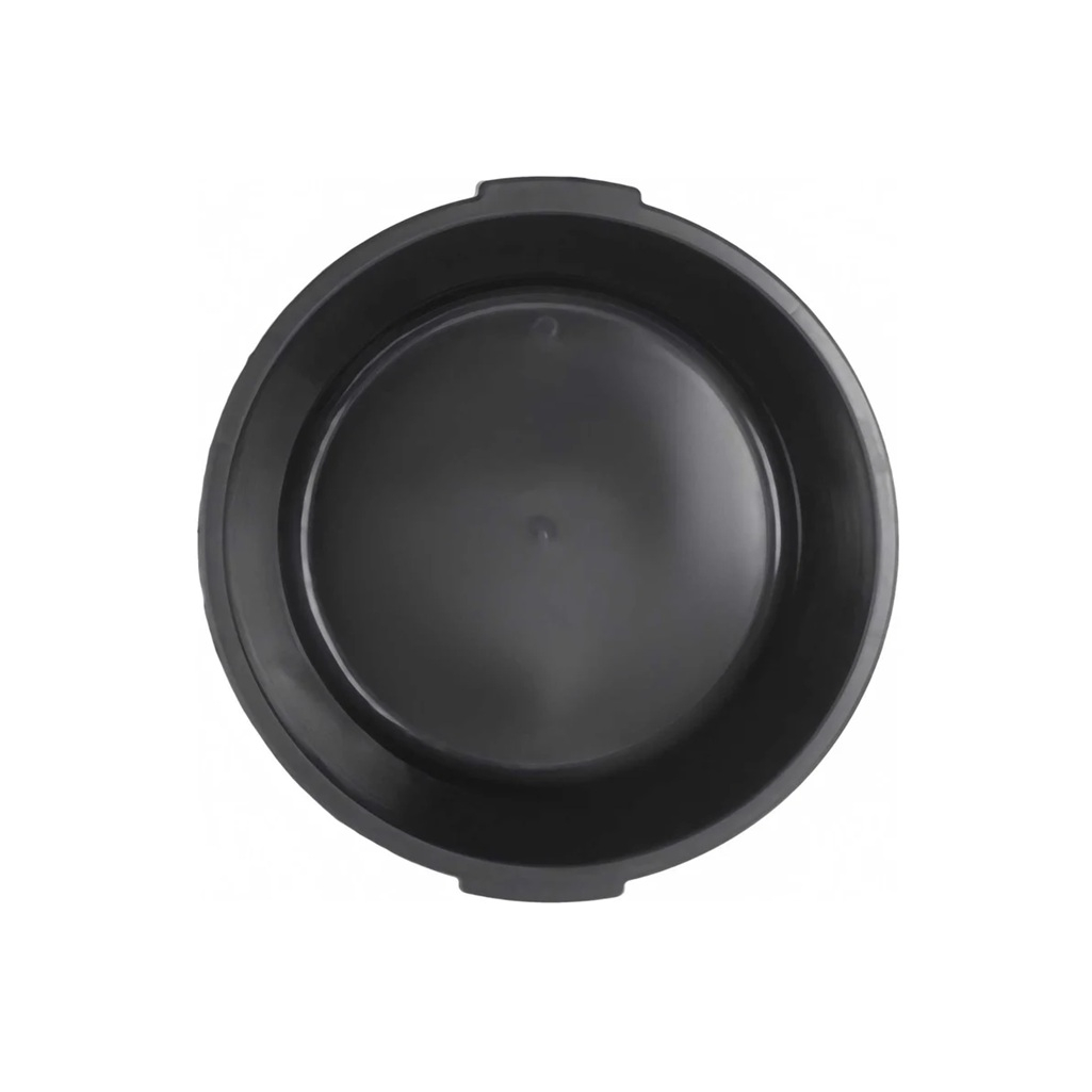 Таз строительный круглый, пластик, черный, 180х490х490 мм, 20 л