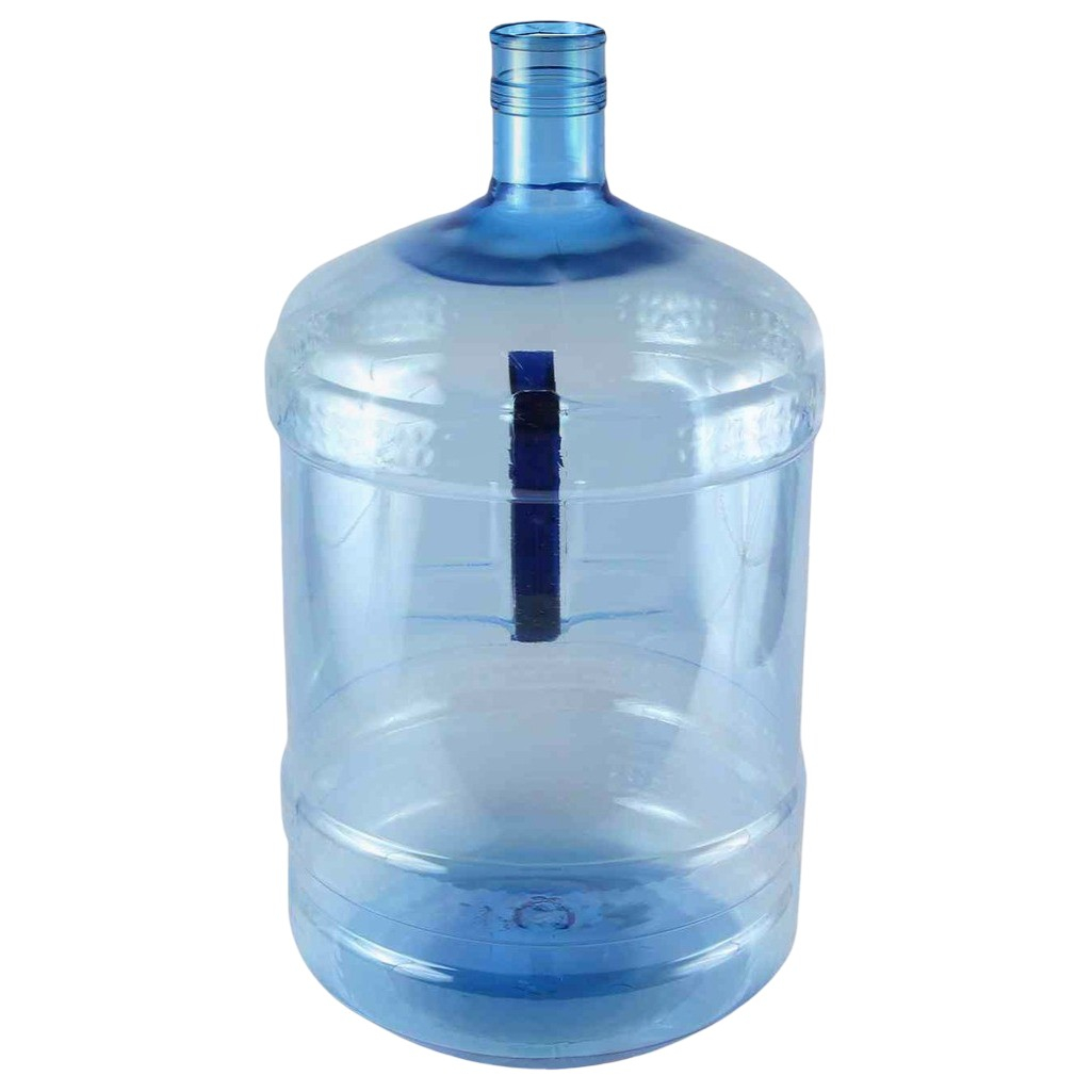 Канистра-бутыль 18.9 литров для воды, пищевая, пластиковая, с ручкой для кулера, без крышки, голубая