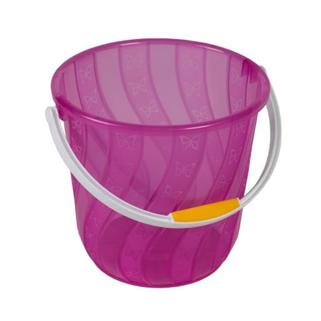 Ведро пищевое Бриг Спираль, круглое, пластик, различные цвета, 10 л