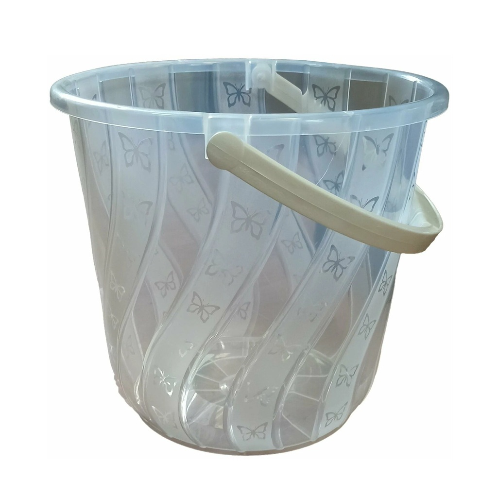 Ведро пищевое Бриг Спираль, круглое, пластик, различные цвета, 14 л