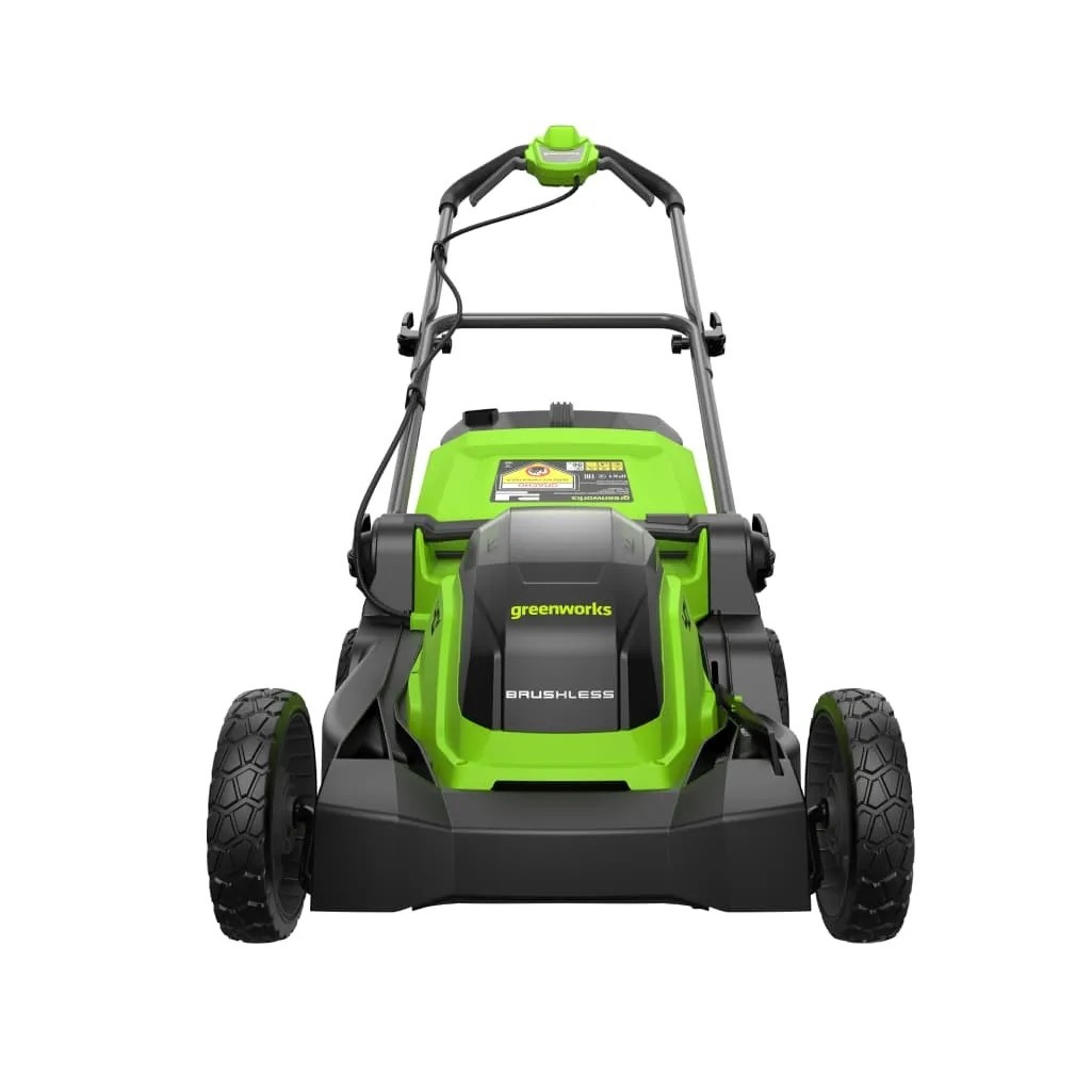 Газонокосилка аккумуляторная Greenworks GD40LM411, травосборник 45 л, АКБ 5 A•ч, зарядное устройство