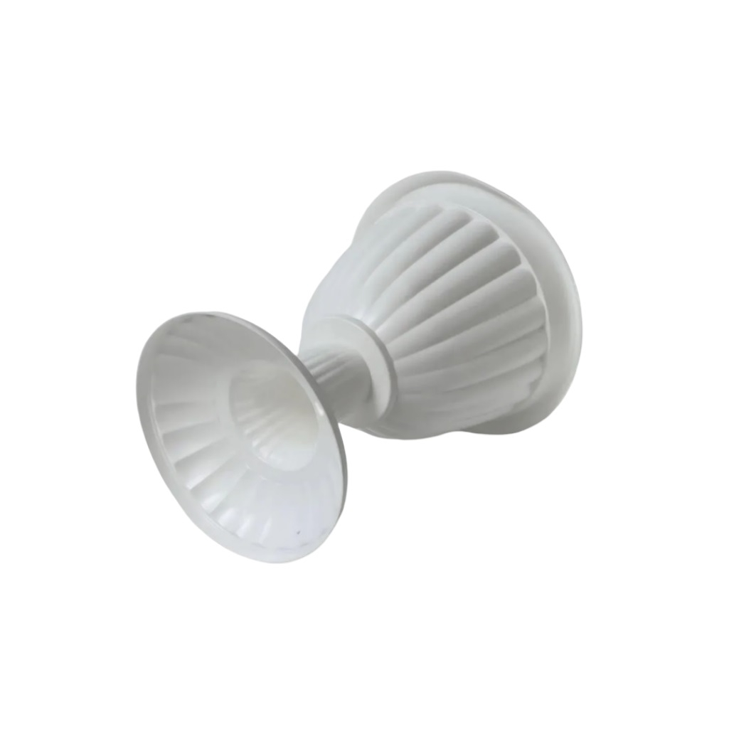 Вазон для цветов Альтернатива Жасмин, на высокой ножке, 12 л, диаметр 370 мм, белый, М1390