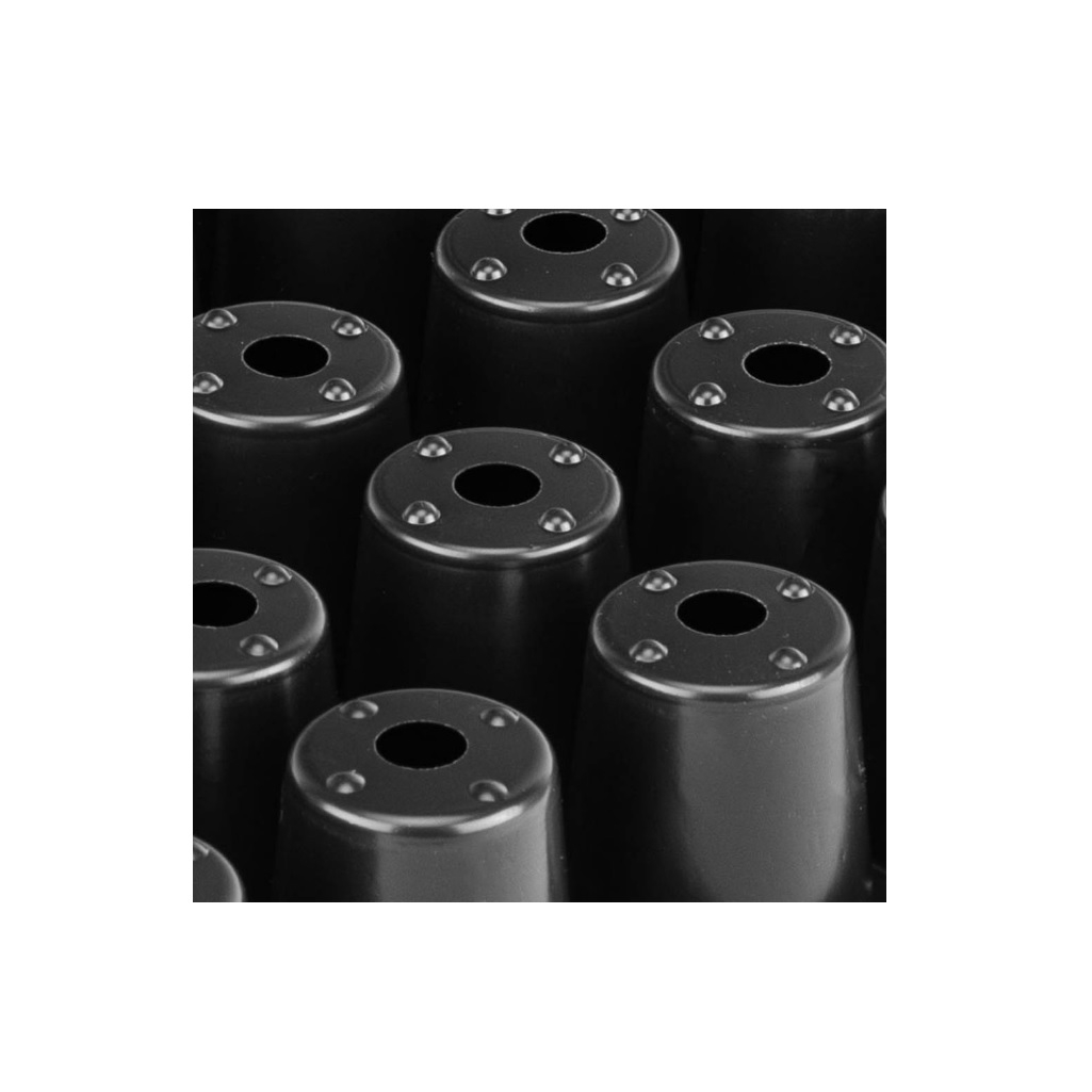 Кассета для рассады на 54 ячейки, 520х320 мм, круглые, пластик, черный		