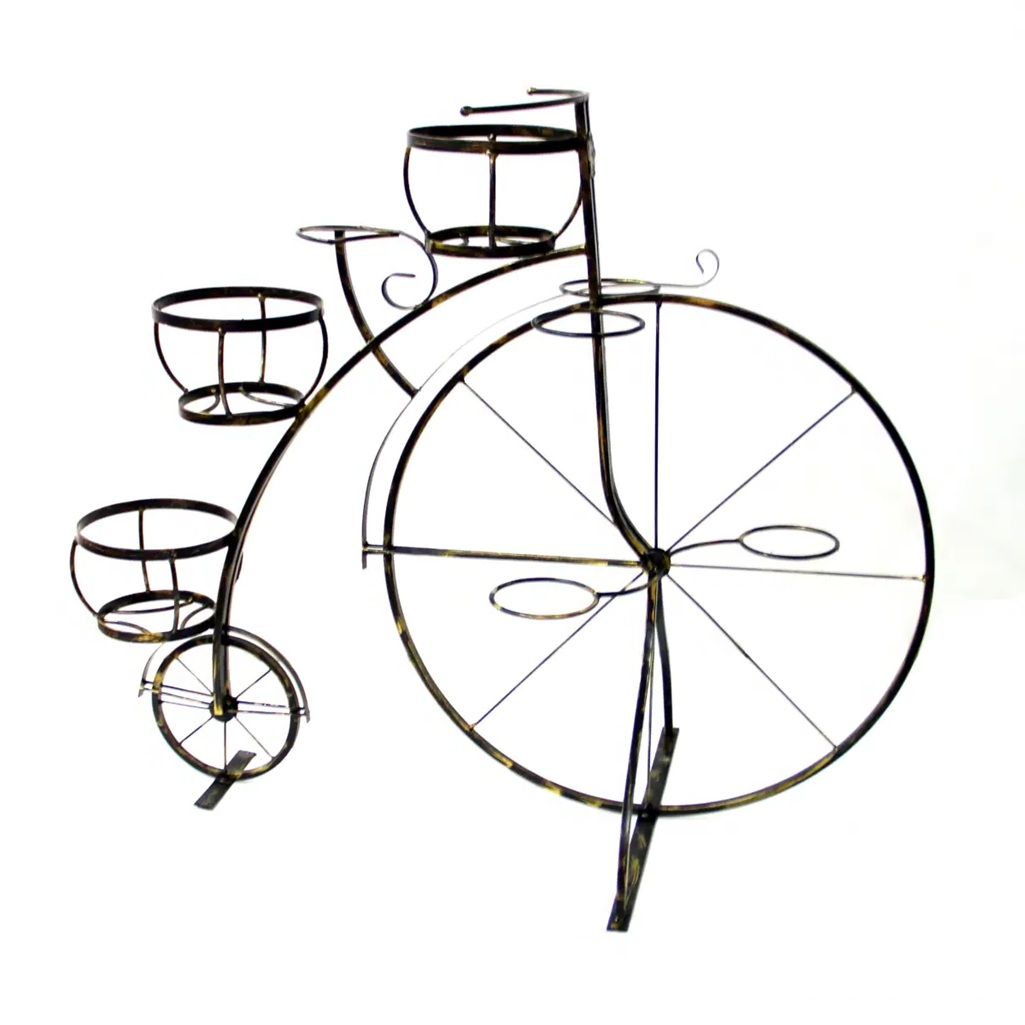 Подставка для цветов Велосипед 40-1542, металл, 70х110х145 см