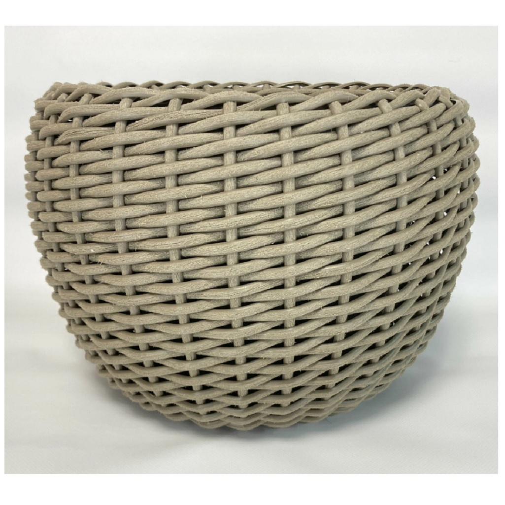 Кашпо из ротанга, дренажные отверстия, цвет тик 20 л, Для оформления интерьера и сада