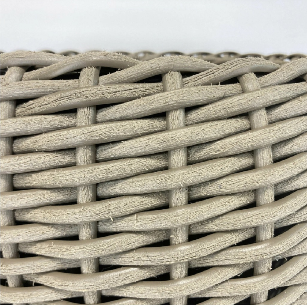 Кашпо из ротанга, дренажные отверстия, цвет тик 20 л, Для оформления интерьера и сада