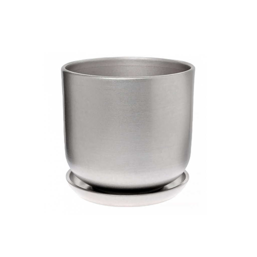 Горшок цветочный Simaland Металлик № 4, цилиндр, диаметр 18 см, объем 3.1 л