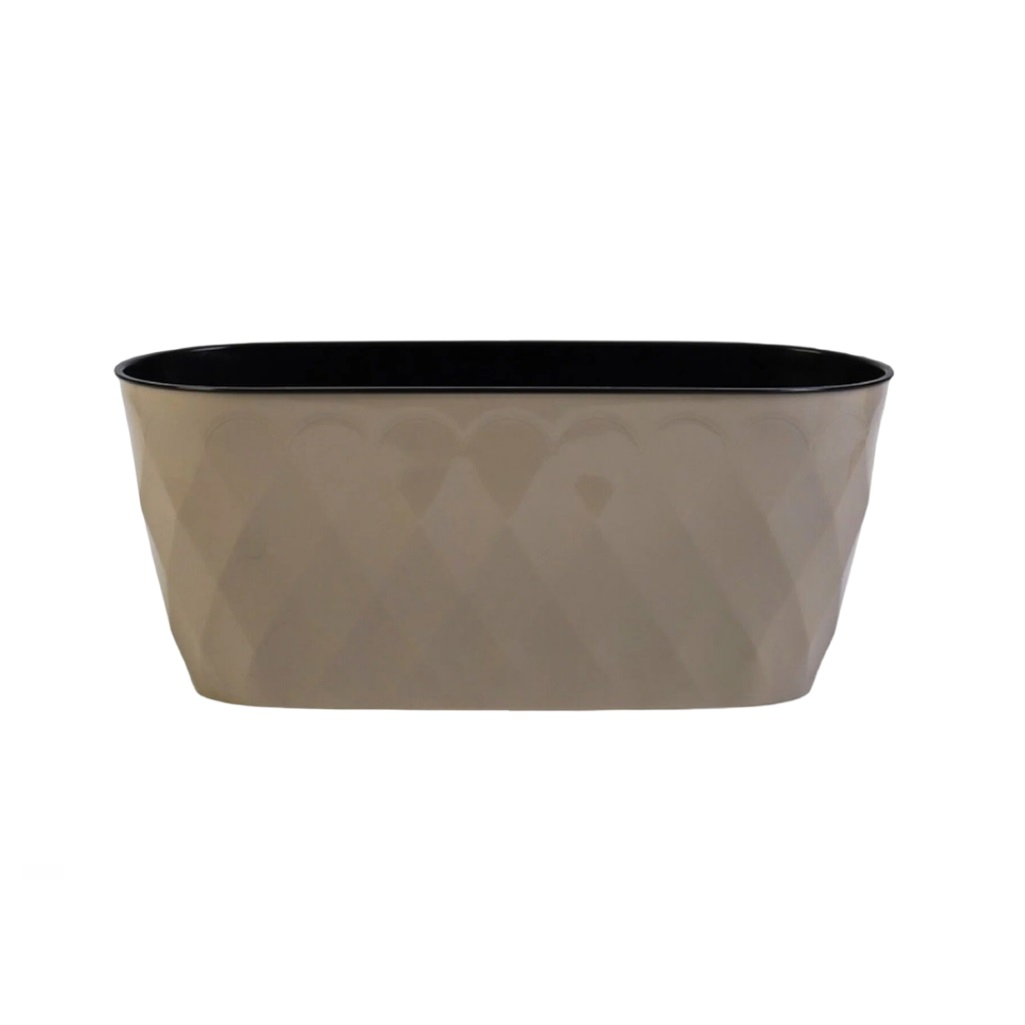 Горшок для цветов Laurel, с дренажной вставкой, бежевый, 150х152х354 мм, 5 л