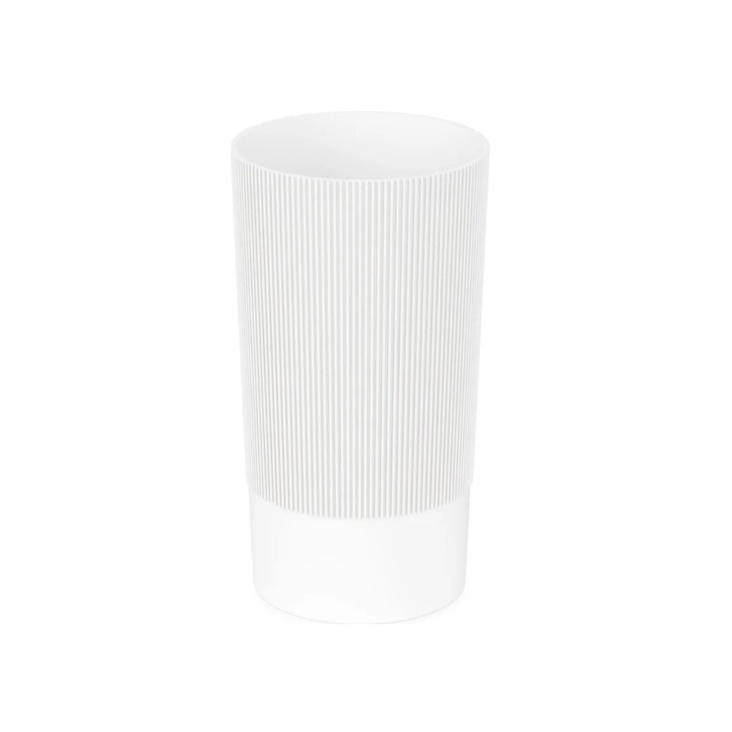 Ваза Альтернатива Версаль, для цветов под срезку, с колышком, белая, диаметр 150 мм, высота 280 мм