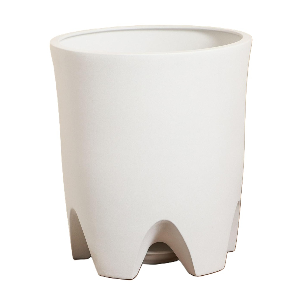 Горшок для цветов Везувий, керамика, крошка белая, 33х37.5 см, 20 л