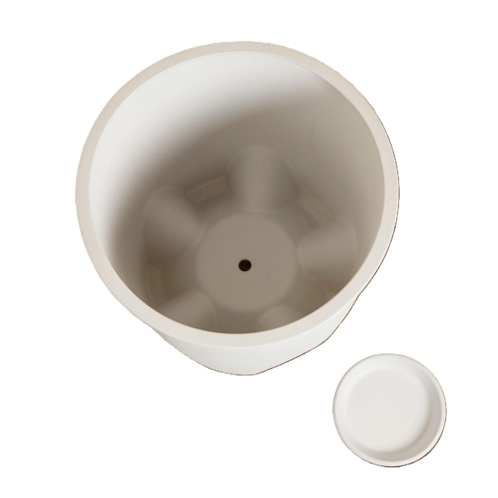 Горшок для цветов Везувий, керамика, крошка белая, 33х37.5 см, 20 л