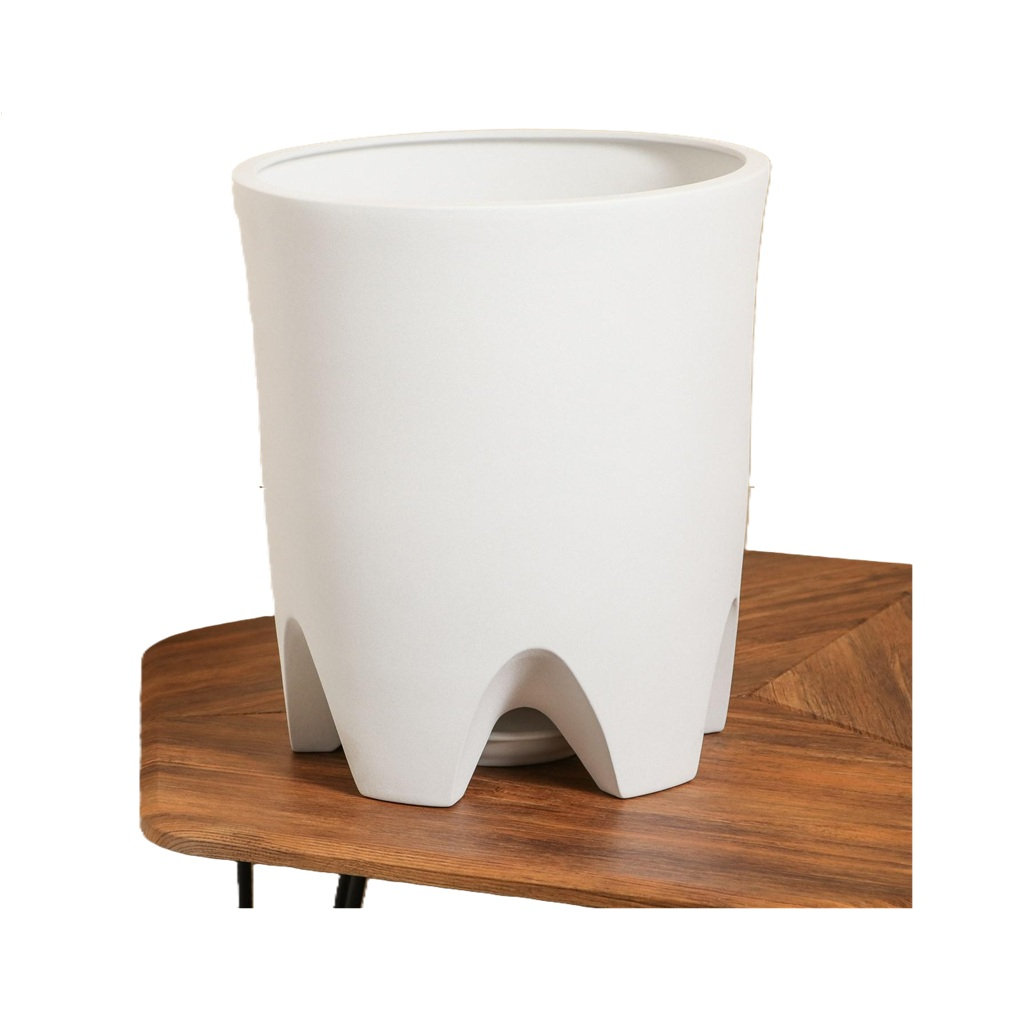 Горшок для цветов Везувий, керамика, крошка белая, 33х37.5 см, 20 л